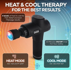 Deep Tissue Massage Gun with Heat and Cool Heavy Duty Massager 30 Speed  - Picture 1 of 8