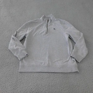 Tommy Bahama Sweater Boys Medium 7-8 1/4 Zip Pullover Gray Casual Outdoor - Picture 1 of 9