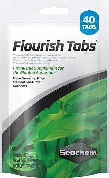 Seachem Flourish Tabs, pacote com 40, fertilizante aditivo para aquário tanque de peixes plantado - Imagem 1 de 1