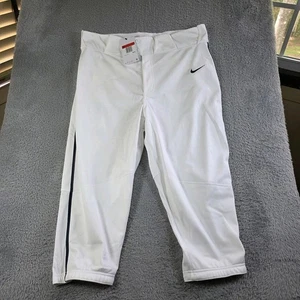 Pantalones de béisbol Nike para hombre Vapor Select High 3/4 tubos blancos azul marino Lg BQ9021-107 - Imagen 1 de 3