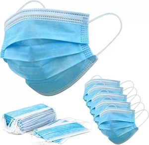 [50 PCS] Protective Disposable Face Mask Quality 3-Ply Nose Mouth Cover - Picture 1 of 7