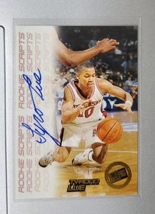 Press Pass Tyronn Lue 1998 con tarjeta automática Rookie Scripts Los Angeles Lakers  - Imagen 1 de 2