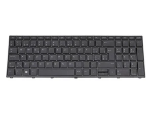 HP ProBook 450 G5 original Clavier CH (suisse) noir/noir avec Backlight Nouveau - Imagen 1 de 2
