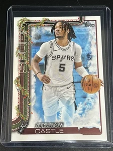 2025-26 Topps Holiday Stephon Castle Snow Storm Variation SSP #SSV-SA - Spurs - Bild 1 von 2