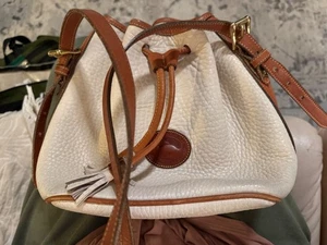 White Dooney & Bourke Drawstring Bag - Picture 1 of 3