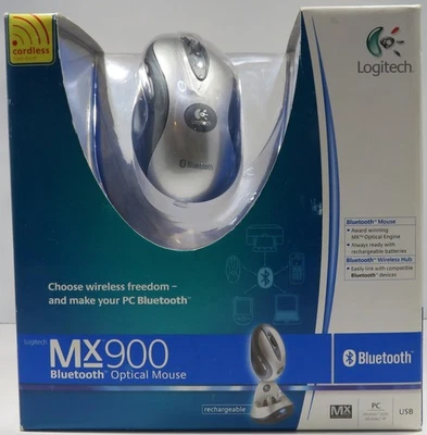 Logitech MX900 Bluetooth Cordless Optical Mouse w/ Charging Dock & Batt. Charger - Image 1 of 4
