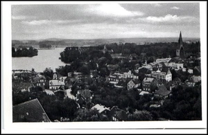 Postal de Eutin Schleswig-Holstein ~ 1930/40 vista parcial panorámica con lago iglesia - Imagen 1 de 1