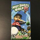 Hot Shots Golf Open Tee PSP PlayStation Portable Instruction Manual Only