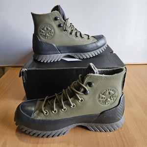 ✅ Converse Chuck Taylor Lugged Sneaker 38 Grün Schwarz Plateau Waterproof - Bild 1 von 14