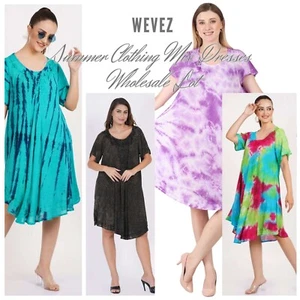 Abito donna premaman rayon nuovo maxi dress spiaggia taglia gratis mix ingrosso 10pz - Foto 1 di 17