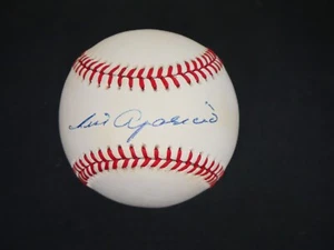 LUIS APARICIO SIGNED OFFICIAL AMERICAN LEAGUE BASEBALL WITH JSA COA - Picture 1 of 7