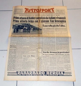 Tuttosport 9. Juli 1953 TOUR DE FRANCE Van Geneugden Koblet Le Mans - Bild 1 von 1