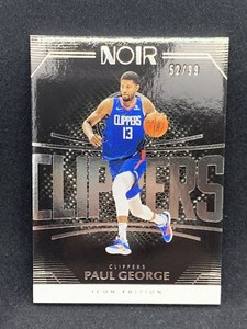 2019-20 Panini Noir PAUL GEORGE Icon Edition Card #84 52/99 Clippers