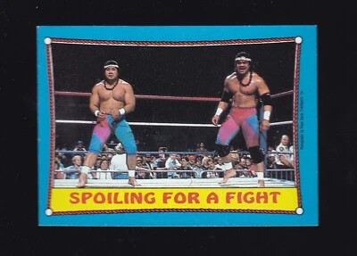 1987 Topps WWF Wrestling Spoiling for a Fight the Islanders #28 - Image 1 of 2