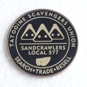STAR WARS Pin Anstecker JAWAS TATOOINE SCAVANGERS UNION SANDCRAWLERS LOCAL 577 - Bild 1 von 2