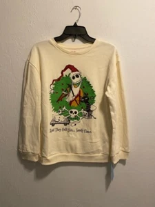 Disney Nightmare Before Christmas Sandy Claus Kids Crewneck Sweatshirt Brand New - Picture 1 of 2