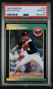 1989 Donruss #154 Nolan Ryan PSA 10 GEM MINT Astros HOF