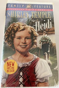 Heidi (VHS) Shirley Temple Sealed First Time In Color - Picture 1 of 2