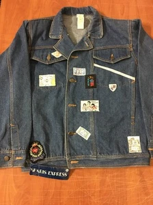 Neu mit Etikett Vintage Paris Express Denim Jeansjacke Größe M - Bild 1 von 10