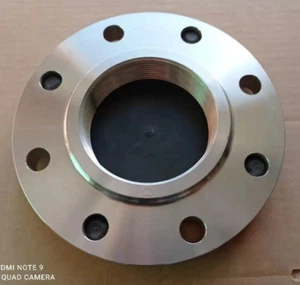 4" 150LB 316 Stainless Steel Threaded (NPT) Flange ASME B16.5 - Picture 1 of 2