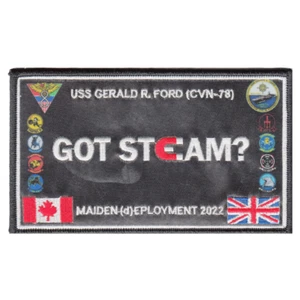 CVW-8 GOT STEAM? Maiden (d)eployment 2022 Cruise Patch - Picture 1 of 1