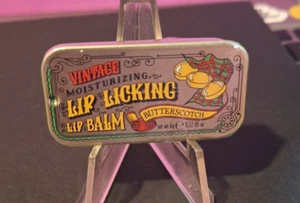 Vintage Lip Licking Balm Slider Top Tin Assorted Flavors YUM! Butterscotch - Picture 1 of 1