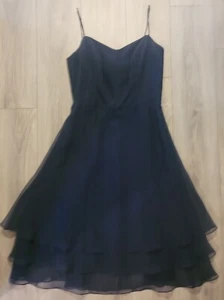 WTOO BY WATTERS & WATTERS COCKTAIL DRESSY DANCE CLUB WOMENS BLACK DRESS SIZE 8 - Picture 1 of 7