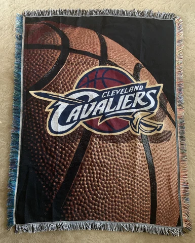 Cleveland Cavaliers NBA Basketball 45"x 59" Woven Tapestry Throw Blanket Fringe Cover