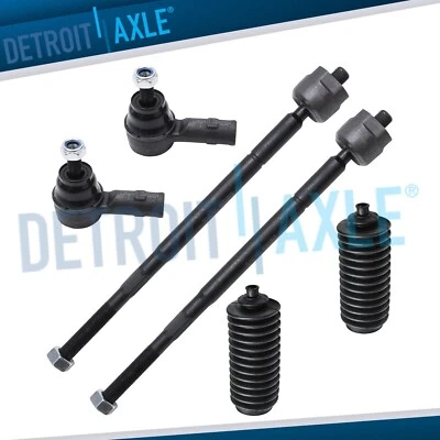 Front Inner Outer Tierods Boots for 2009 - 2017 Mitsubishi Outlander Lancer - Image 1 of 4