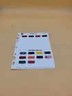 1965 ACME FINISHES AUTOCAR BROCKWAY TRUCK PAINT CHIP COLOR SWATCHES SHEET 