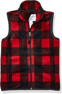 Kid's Fleece Waistcoat Gilet Bodywarmer Sleeveless Vest Boys Fleece Red -Age 10. - Picture 1 of 13