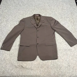 Tazio Herren Mantel Anzug Blazer Gr. Large Braun Super 120er Hand Tailored Sakko - Bild 1 von 7