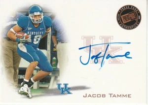 🏈 JACOB TAMME 2008 Press Pass # PPS-JT authentic autograph Kentucky Wildcats - Foto 1 di 1