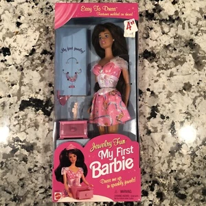 My First Barbie Jewelry Fun Barbie Doll Brunette 1996 Mattel #16007 5 - Picture 1 of 5
