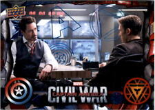 2016 Captain America Civil War Blue Foil #58 Tony upset that Steve got involved