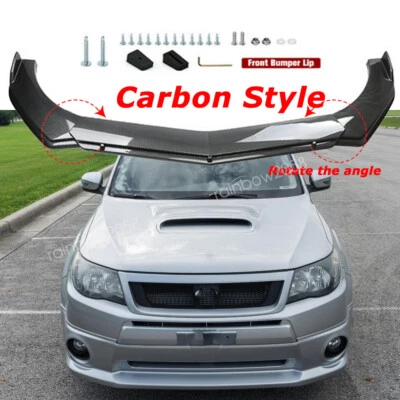 Carbon fiber Style for Subaru Forester Front Bumper Lip Spoiler Splitter BodyKit Foto 1 de 4