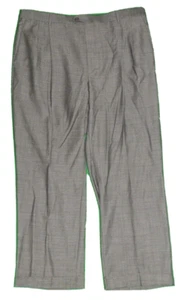 Pantalones de vestir Zanella para hombre grises de lana plisados delanteros con puños 40 x 29 - Imagen 1 de 6