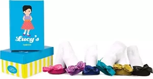 Trumpette Lucy's Girls Bow Socks 6 Pack Baby Girl Gift - Picture 1 of 1