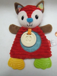 Infantino Go Gaga Fox Baby Lovey Security Blanket Teether Infant 10" Tall Rare! - Picture 1 of 6