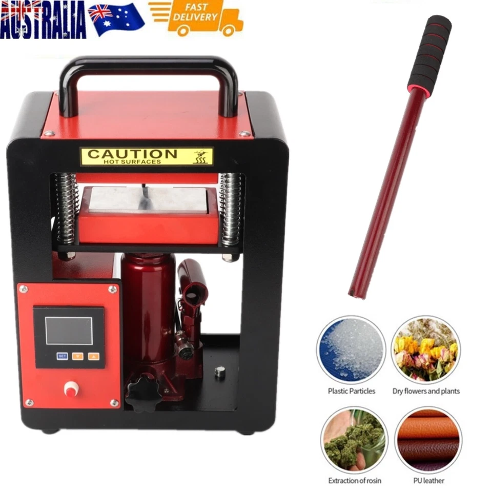 5T Hydraulic Rosin Heat Press Machine 2.4x4.7" Extraction Dual Heating Plates AU - image 1 of 4