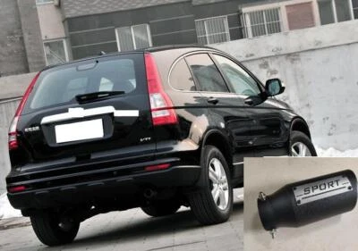 Tubo de escape de coche punta silenciador tubo de escape moldura para 01-11 HONDA CR-V CRV negro 1 pieza Foto 1 de 4