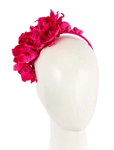 Fuchsia Max Alexander orchid flower racing fascinator headband Made in Australia - Picture 1 of 5