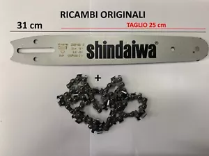 SHINDAIWA KIT BARRA DA 25CM CATENA 40 MAGLIE IDEALE PER MOTOSEGA 251 280 360 TS - Foto 1 di 4