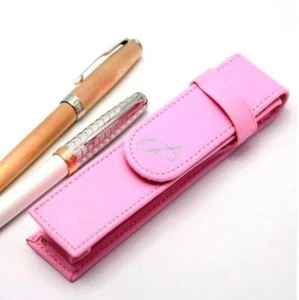 Estuche individual con solapa de cuero PU Parker rosa - Imagen 1 de 3