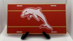 NRL Inspired Licence Plate - Dolphins - Picture 1 of 1