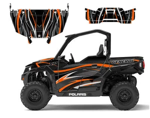 2016-2025 Polaris General 1000 XP kit decalcomania grafica 24 mil #V1001 arancione - Foto 1 di 14