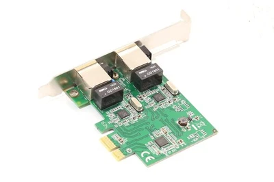 Tarjeta de red de servidor PCIe Gigabit de doble puerto StarTech P/N: ST1000SPEXD4 probada Foto 1 de 4