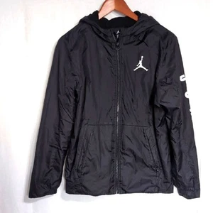 Boy's Air Jordan Black Full-Zip Jacket Fleece Lined Size XL (13-15 yrs) - Picture 1 of 7