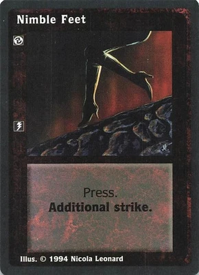 Nimble Feet - Jyhad Deckmaster V:TES Trading Card 1994 - Image 1 of 2