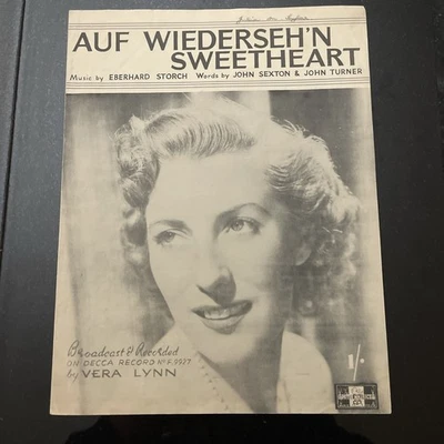 “AUF WIEDERSEH’N SWEETHEART” - Sheet Music. A Superb Music Copy!  - Image 1 of 2